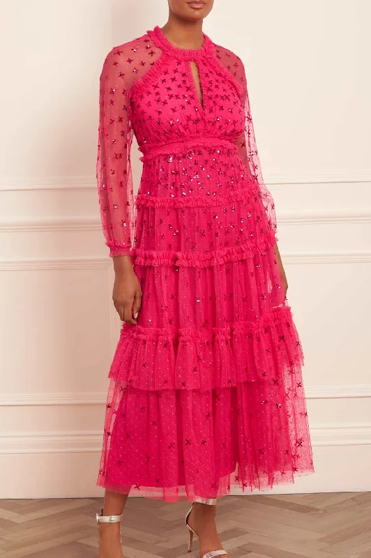 Sequin Kisses Ankle Gown Sparkly Mini Sequin