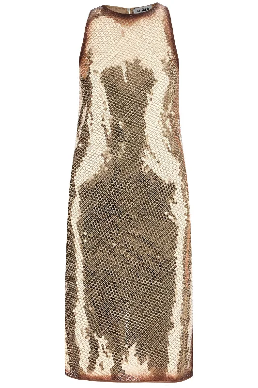 The Attico Women's  Sequin Mini Dress Without Sleeves Sparkly Sequin Dress