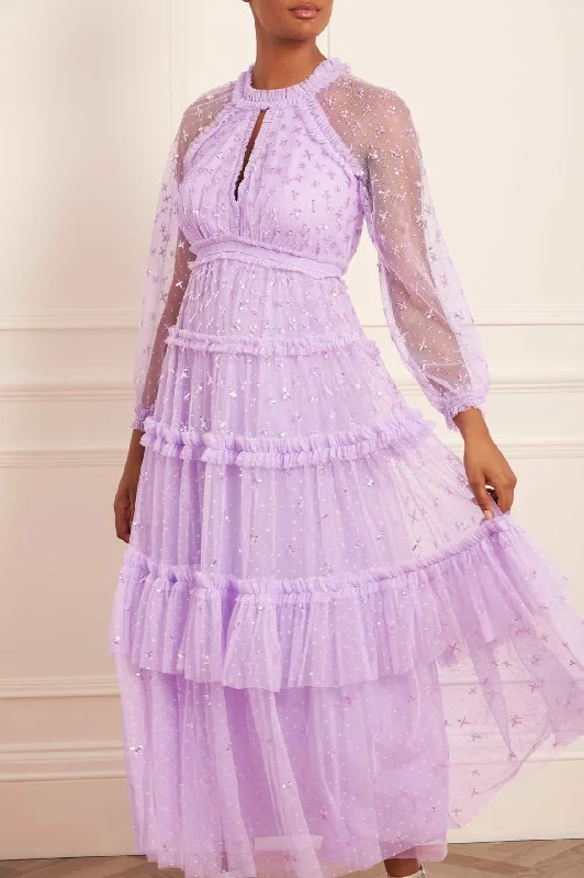 Sequin Kisses Ankle Gown Sequin Gown Chic