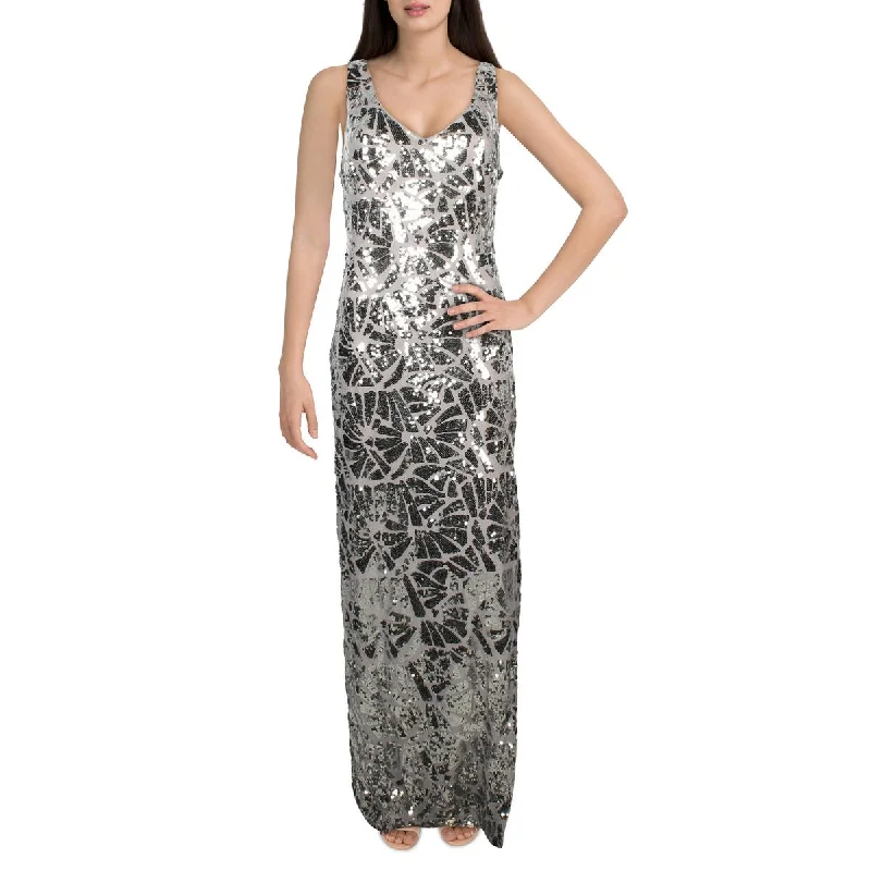 Womens Sequined Maxi Evening Dress Colorful Sequin Dress