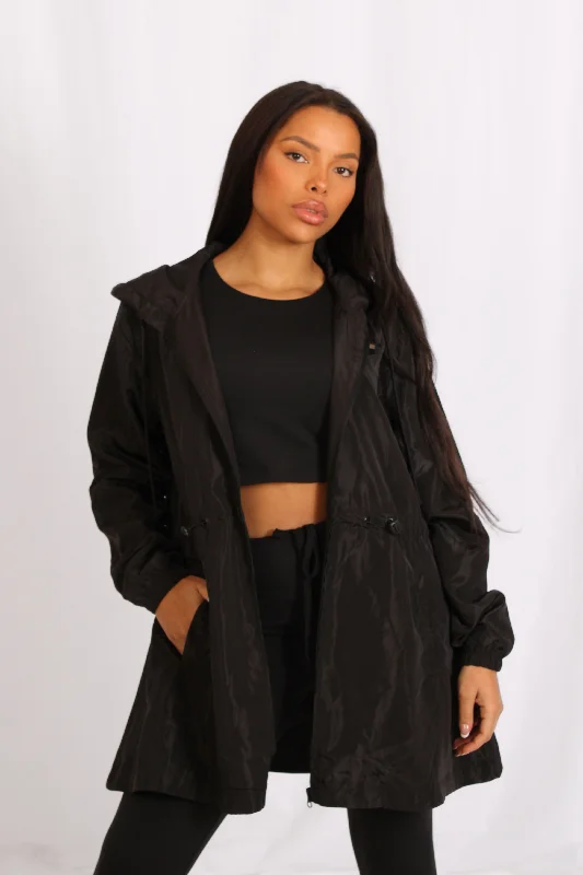 Women's premium jacketsWomen's premium jacketsLightweight Longline Zipped Jacket Black Women's transitional jackets Women's premium jacketsWomen's premium jacketsLightweight Longline Zipped Jacket Black Women's transitional jackets