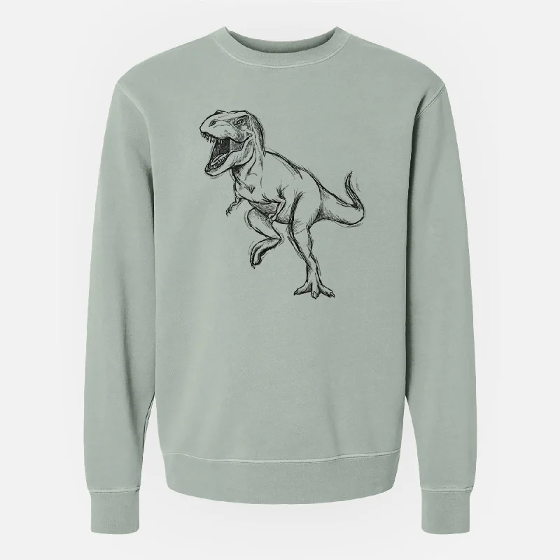 Tyrannosaurus Rex - Unisex Pigment Dyed Crew Sweatshirt Lightweight Hooded Sweatshirt Tyrannosaurus Rex - Unisex Pigment Dyed Crew Sweatshirt Lightweight Hooded Sweatshirt