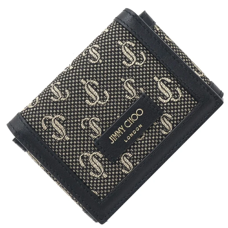 Jimmy Choo Leather Jacquard Card Case (Pre-Owned)