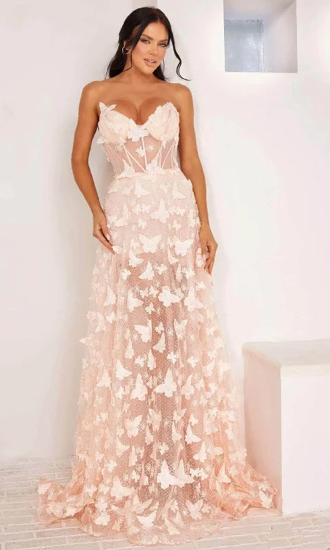 Terani Couture 241P2086 - Strapless Tulle A-Line Prom Dress