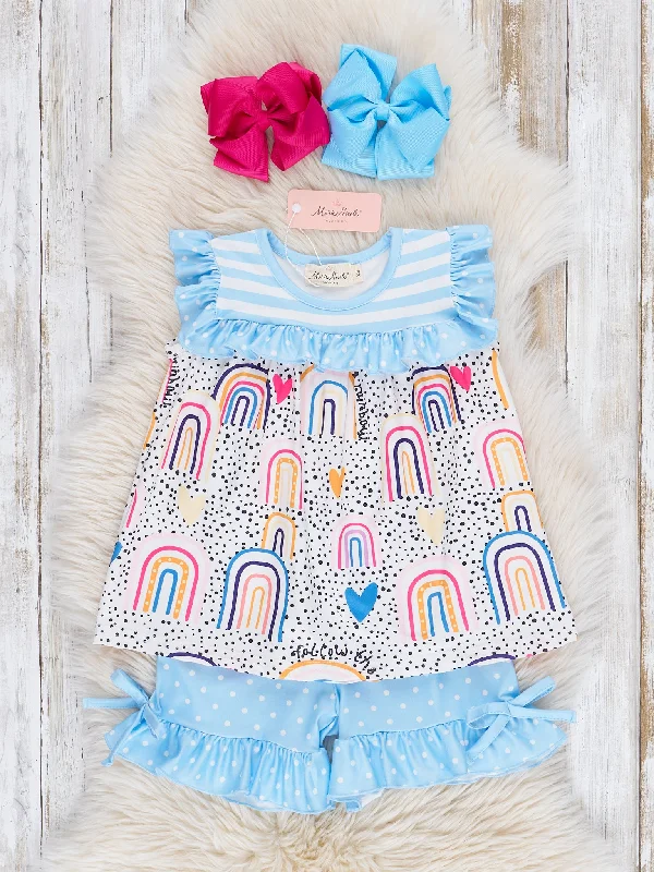 Rainbow Polka Dotted Outfit