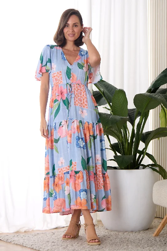 Soraya Dress - Capri Garden