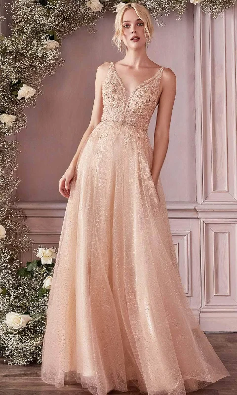 Ladivine CD0196 - Layered Tulle A-Line Gown