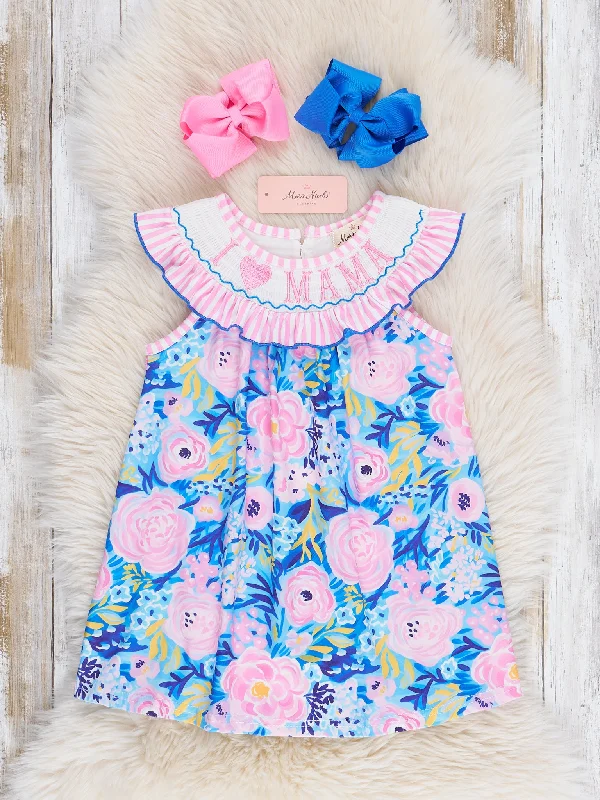 Mama Love Garden Smocked Dress