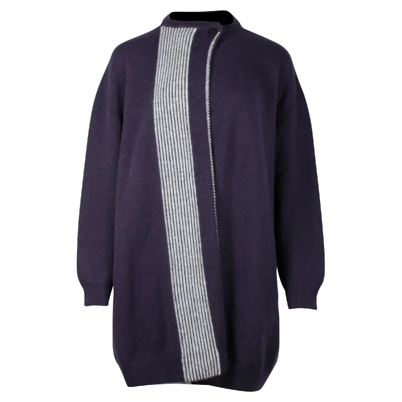 Hermès Oversized Knitted Sweater in Navy Blue Wool Gucci sweaters