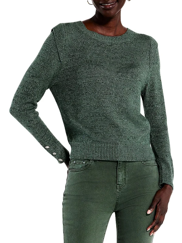 Playful Womens Heathered Button Detail Pullover Sweater Men's wool sweaters discount Playful Womens Heathered Button Detail Pullover Sweater Men's wool sweaters discount