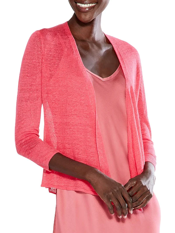 Womens Knit Ribbed Trim Cardigan Sweater Cardigan sweaters
