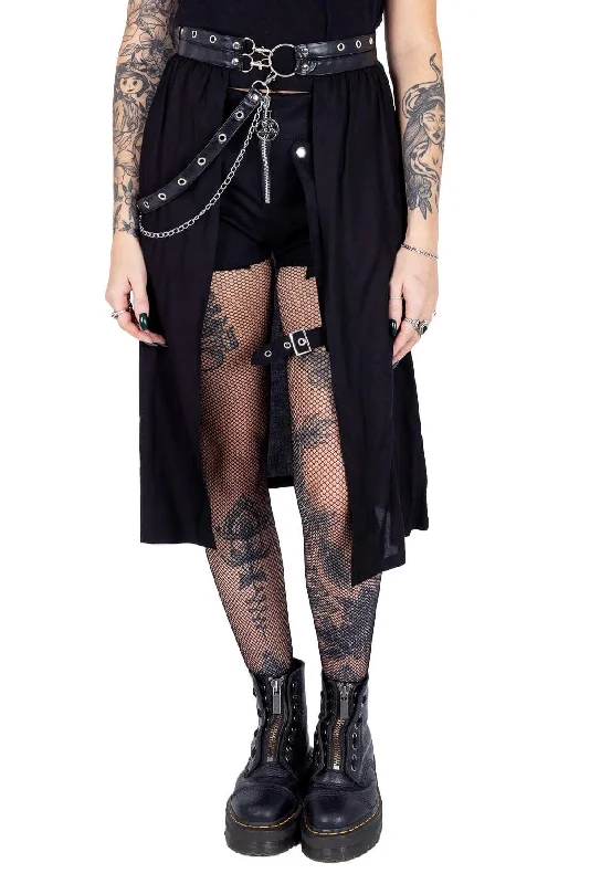 Chemical Black - Vera Black - Skirt Ruched unclassified skirts