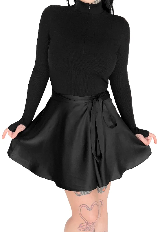 Foxblood - Ballet Wrap Black - Skirt Beach unclassified skirts