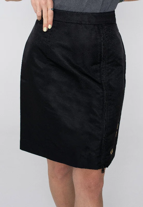 Fred Perry x Amy Winehouse - Zip Detail Black - Skirt Denim unclassified skirts