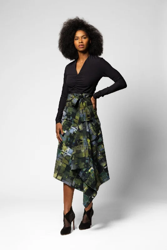 Hemsworth 2 Skirt - Tokyo Print Side-tie unclassified skirts