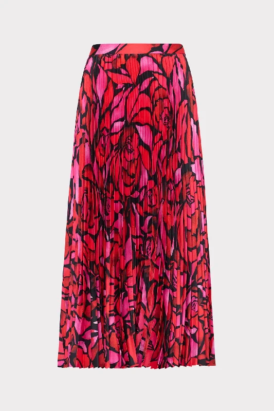 Otha Dream Rose Pleated Skirt Button-front unclassified skirts