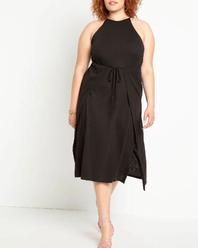 Jesse Knit Midi Dress | Totally Black Prom midi dresses