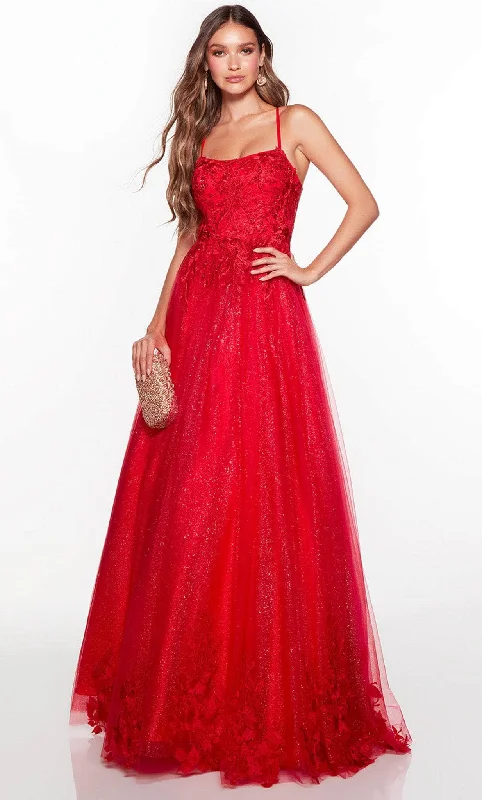 Alyce Paris 61317 - Floral Lace Gown Chiffon floral dresses