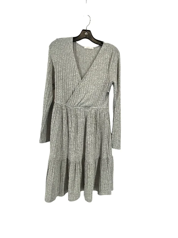 Dress Casual Short By Cupshe In Grey, Size: M Fitted Pleated Skirt