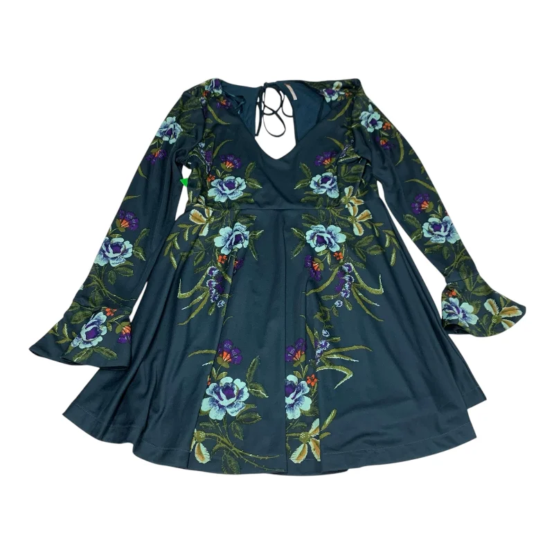 Dress Casual Short By Free People In Blue, Size: L Pleated Denim Skirt