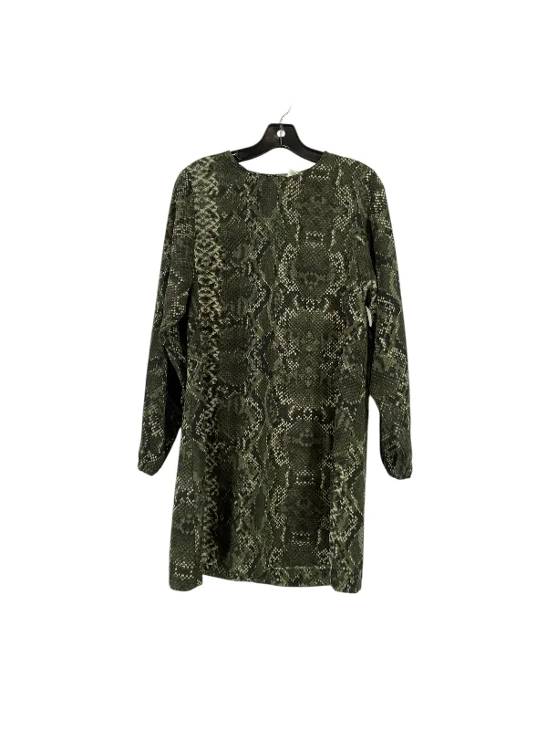 Dress Casual Short By H&m In Green, Size: 6 Printed Mini Skirt
