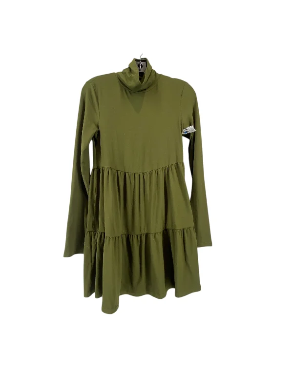 Dress Casual Short By Lulus In Green, Size: Xs Button-down Mini Skirt