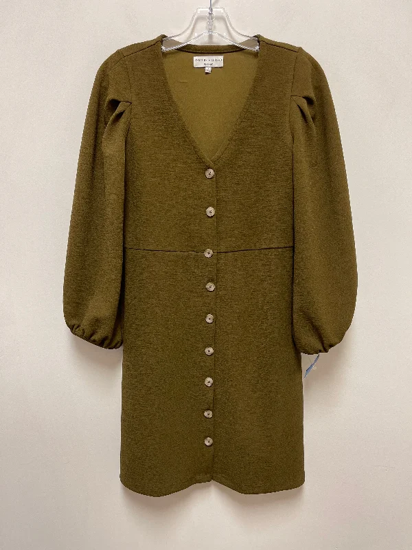 Dress Casual Short By Madewell In Green, Size: S Button-up Mini Skirt