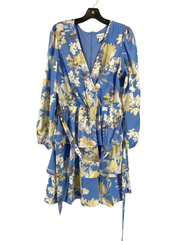 Dress Casual Short By Nicole Miller In Blue, Size: Xl Stylish Mini Skirt