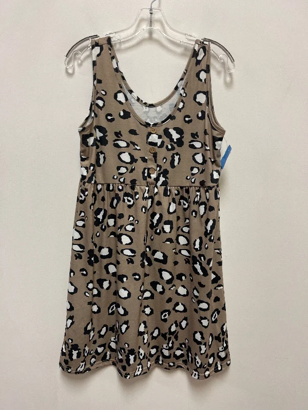 Dress Casual Short By Shein In Animal Print, Size: L Mini Skirt Trendy