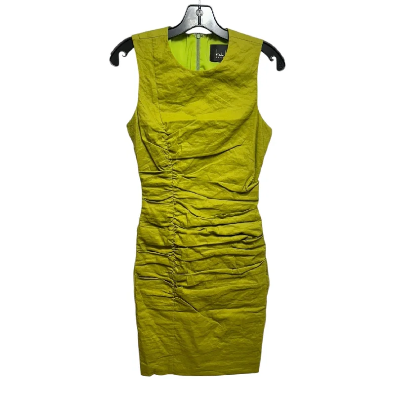 Gathered Dress Casual Short By Nicole Miller In Green, Size: 6 Polka Dot Mini Skirt