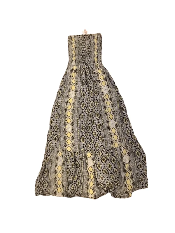 Dress Casual Maxi By Parker In Black & Yellow, Size: Xs Sleek Maxi Skirt