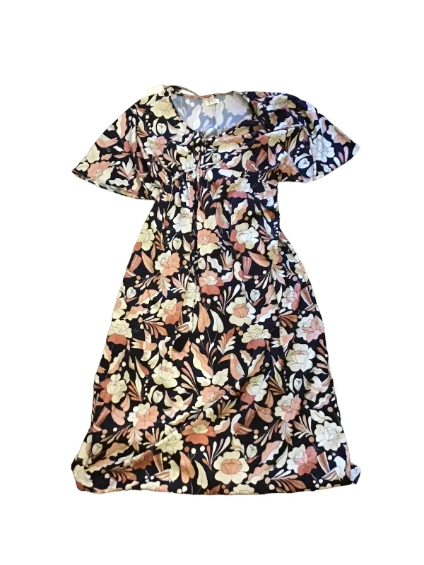 Dress Casual Maxi By World Market In Black & Cream, Size: S Summer Floral Maxi
