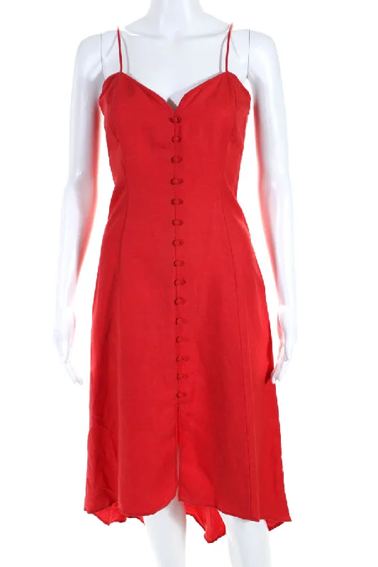 Intermix Womens Sweetheart Neck Spaghetti Strap High-Low Maxi Dress Red Cozy Maxi Dress Intermix Womens Sweetheart Neck Spaghetti Strap High-Low Maxi Dress Red Cozy Maxi Dress
