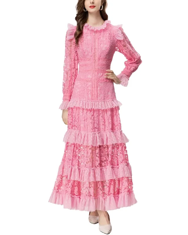 LANELLE Maxi Dress Floral A-line Skirt