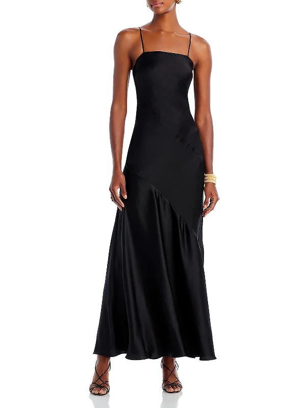 Oaklynn Womens Silk Maxi Evening Dress Midi Maxi Outfit