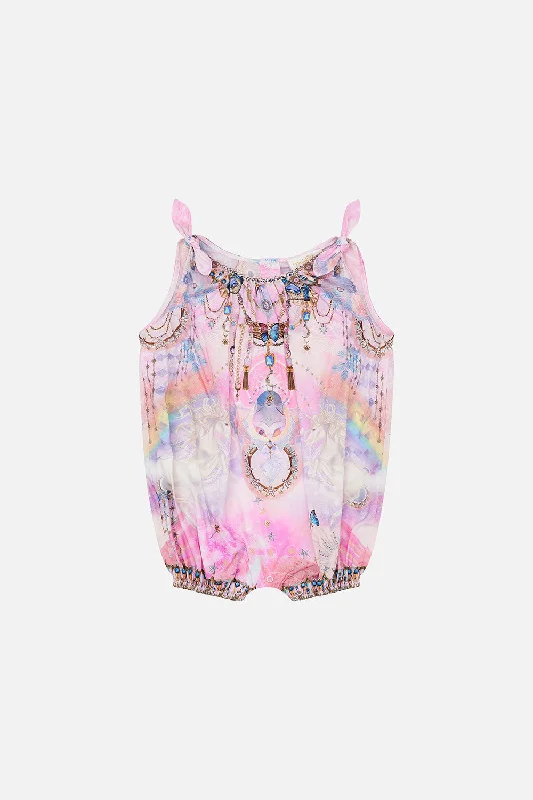 BABIES TIE SHOULDER ROMPER WINGS OF PEGASUS Everyday wear unclassified dresses