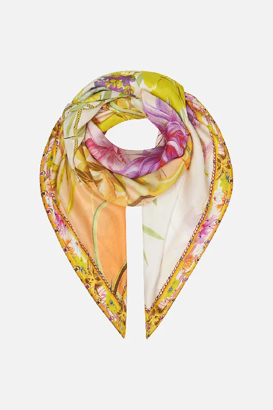 LARGE SQUARE SCARF HOW DOES YOUR GARDEN GROW A-line unclassified dresses