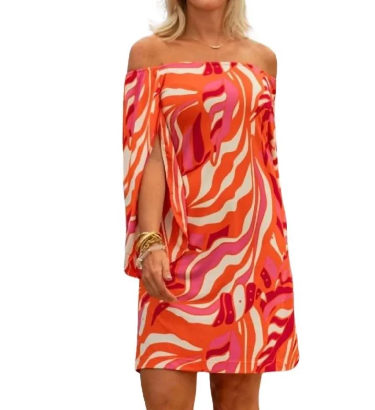 Ashby Dress In Orange,fuchsia Seaside Gothic unclassified dresses