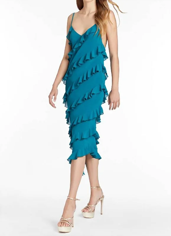 Belladonna Gown In Jewel Stretchy unclassified dresses