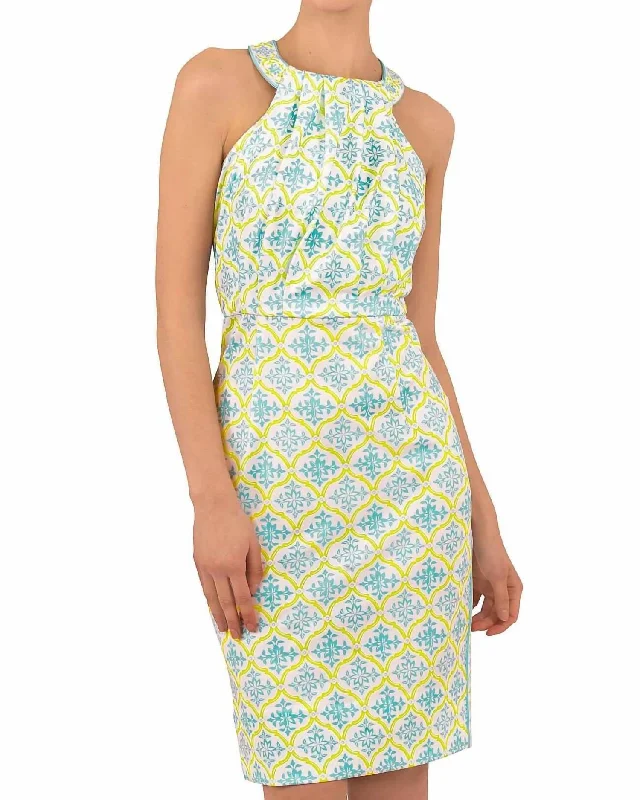 Bougie Dress - East India In Turquoise/lime Y2K unclassified dresses
