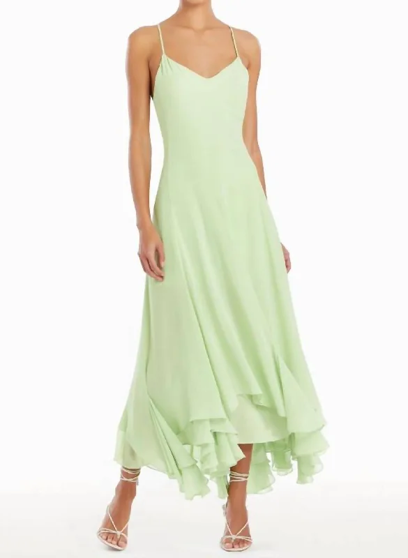 Clemenza Dress In Pear Green Pastel unclassified dresses
