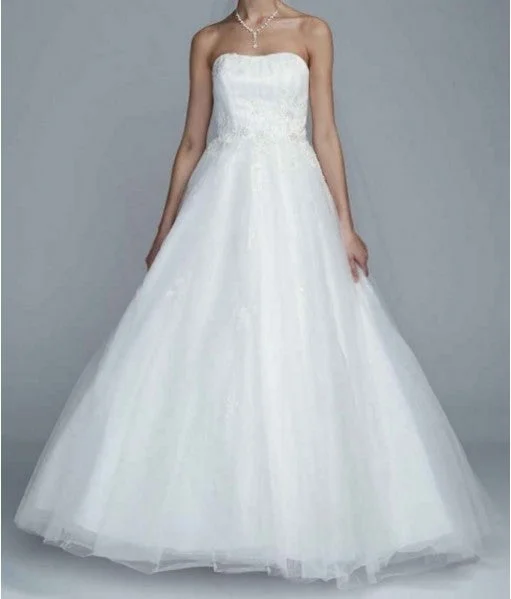 David's Bridal Op1001 White Ruched unclassified dresses