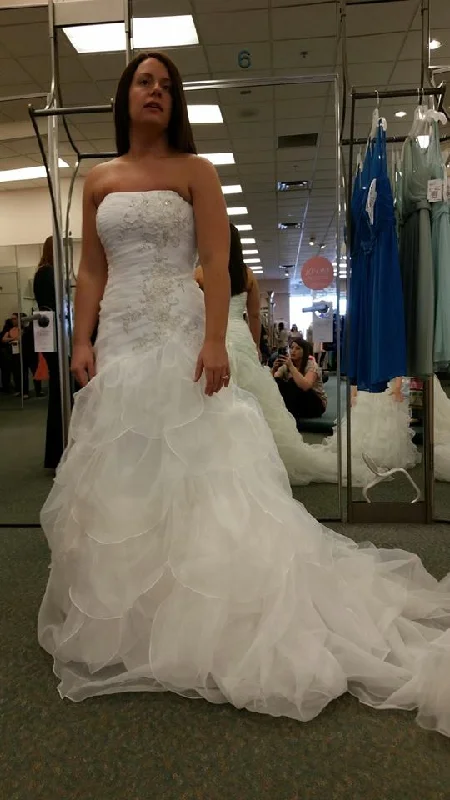 David's Bridal Organza Fit and Flare Budget-friendly unclassified dresses