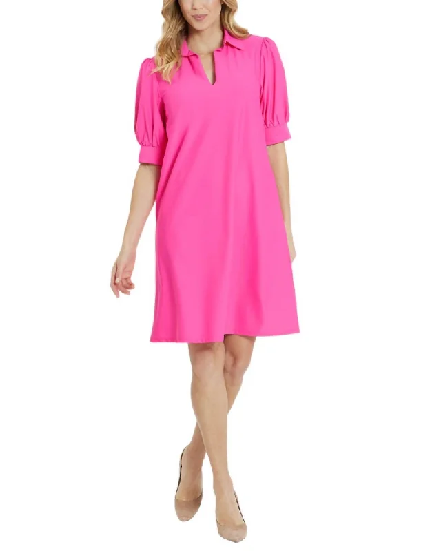 Emerson Dress In Spring Pink Satin unclassified dresses