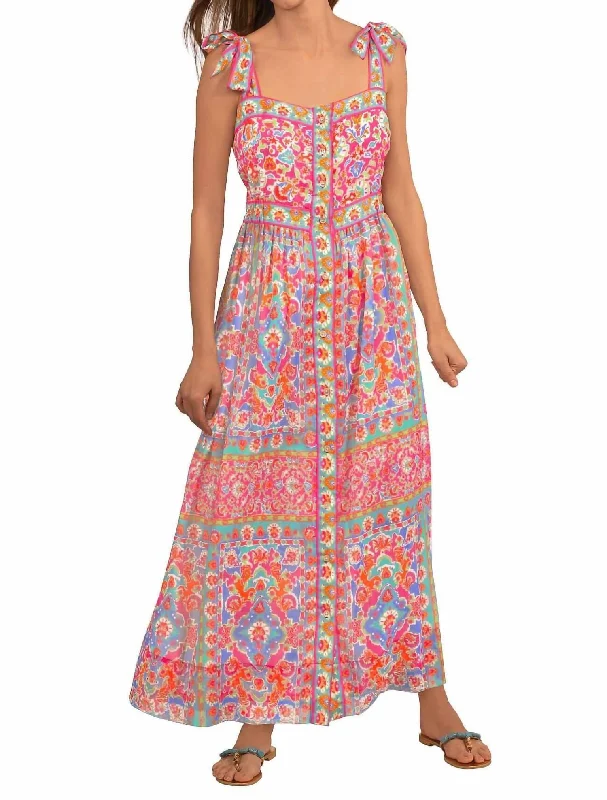 Fun In The Sun Dress In Watteau Turquoise Smocked unclassified dresses