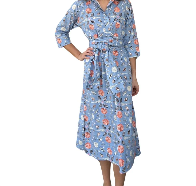 Grace Dress In Shell Medallion Periwinkle Graduation unclassified dresses