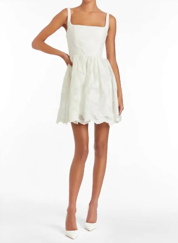 Gracelyn Dress In White Printed unclassified dresses