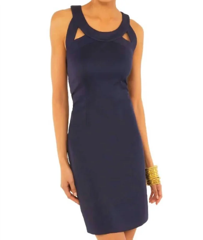 Isosceles Dress In Solid Navy A-line unclassified dresses