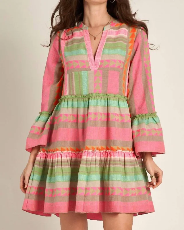 Neon Fiesta Dress In Multi Beach unclassified dresses