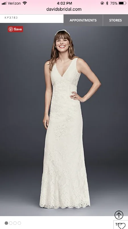 David's Bridal KP3783 Neutral tone unclassified dresses